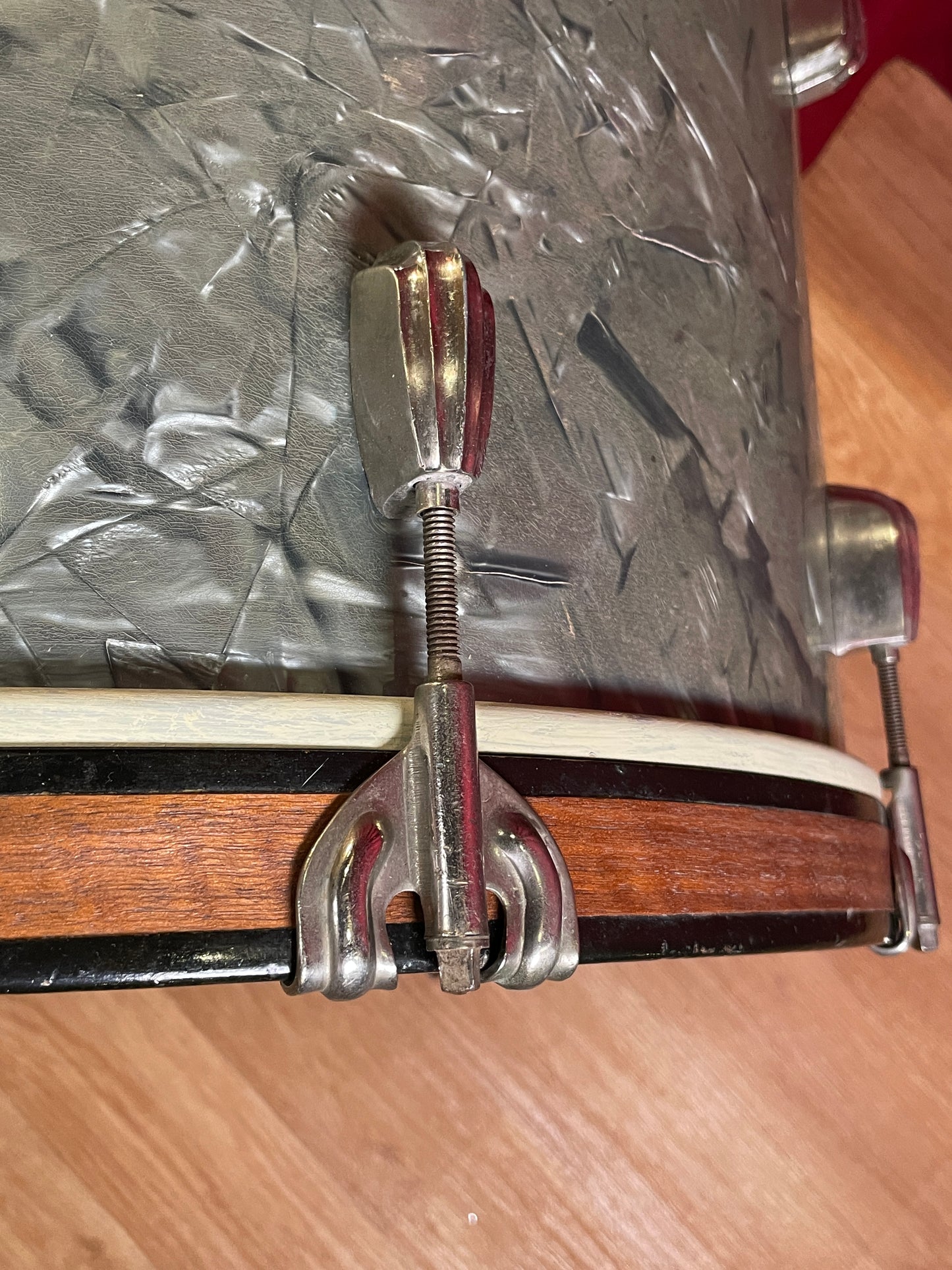 Slingerland Radio King 14x18 Tenor Bass Drum Blue Diamond Pearl - Rare Finish