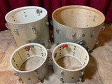 1960s Ludwig Hollywood Drum Set Silver Sparkle Pre-Serial COB