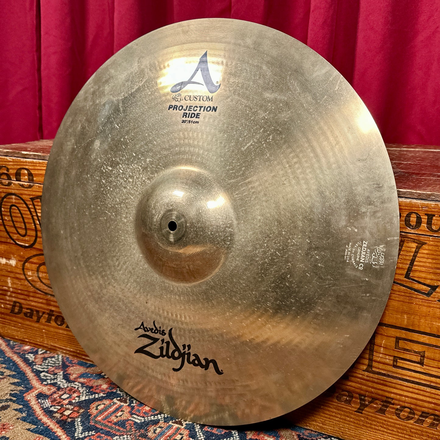 20" Zildjian A Custom Projection Ride Cymbal 2744g *Video*