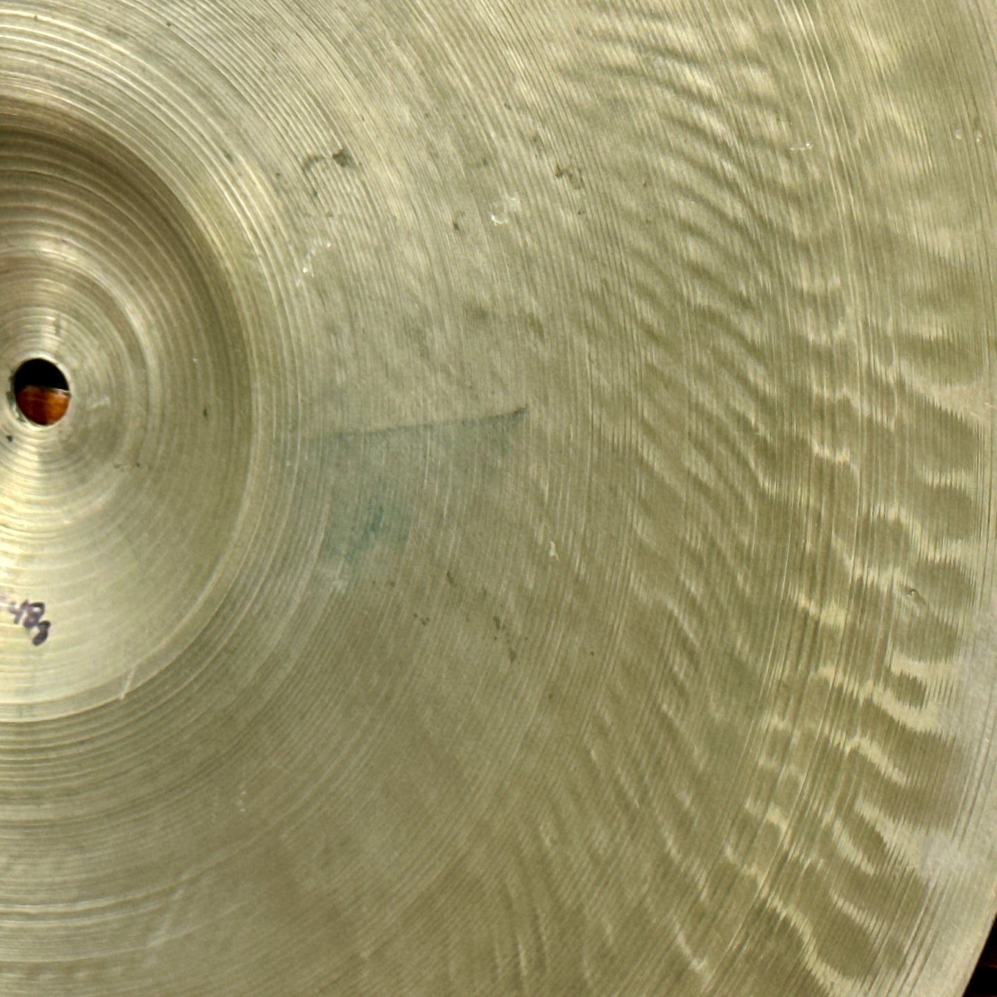 15" Zildjian A 1940s 1st Stamp / 2nd Stamp / Pre-Trans Stamp Small Ride / Hi-Hat Bottom Single Cymbal 1548g *Video Demo*