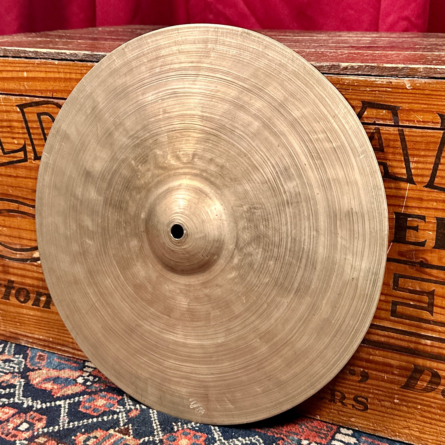 14" K. Zildjian Constantinople 1920s-1930s Trap Ride Cymbal 1332g *Video Demo*