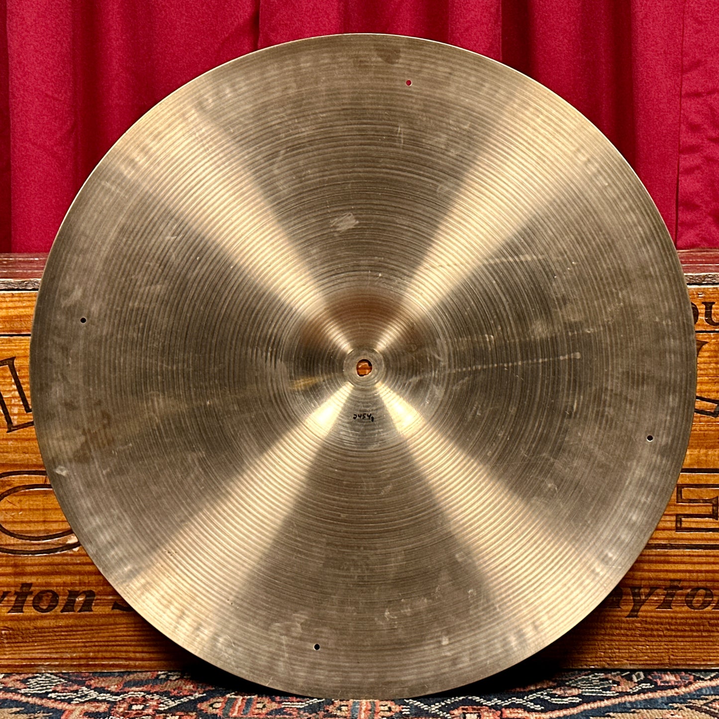 20" Paiste Formula 602 Pre-Serial 1960s Ride Cymbal 2454g *Video Demo*
