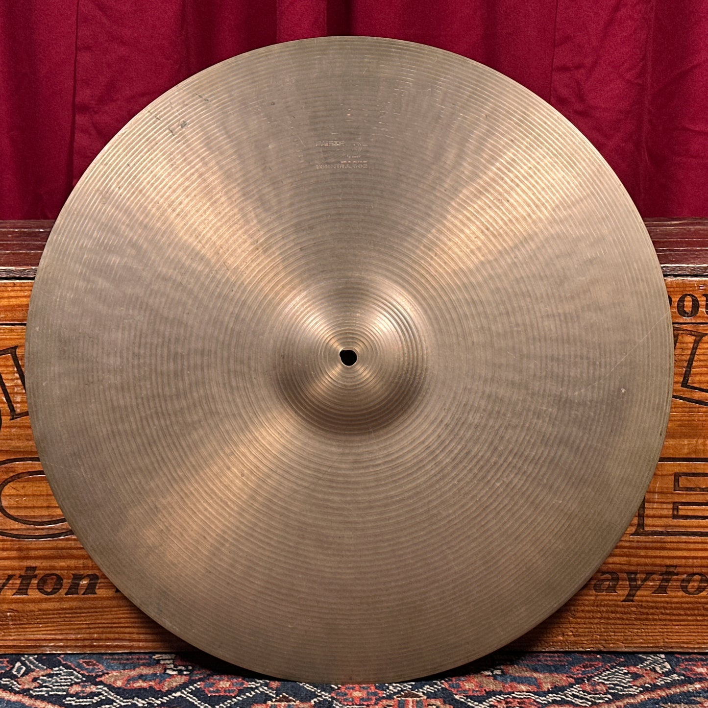 20" Paiste Formula 602 Pre-Serial 1960s Ride Cymbal 1910g *Video Demo*