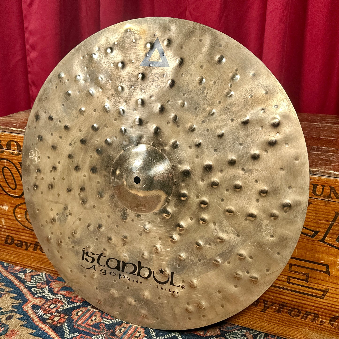 22" Istanbul Agop Xist Dry Dark Brilliant Crash Cymbal 1772g *Video Demo*