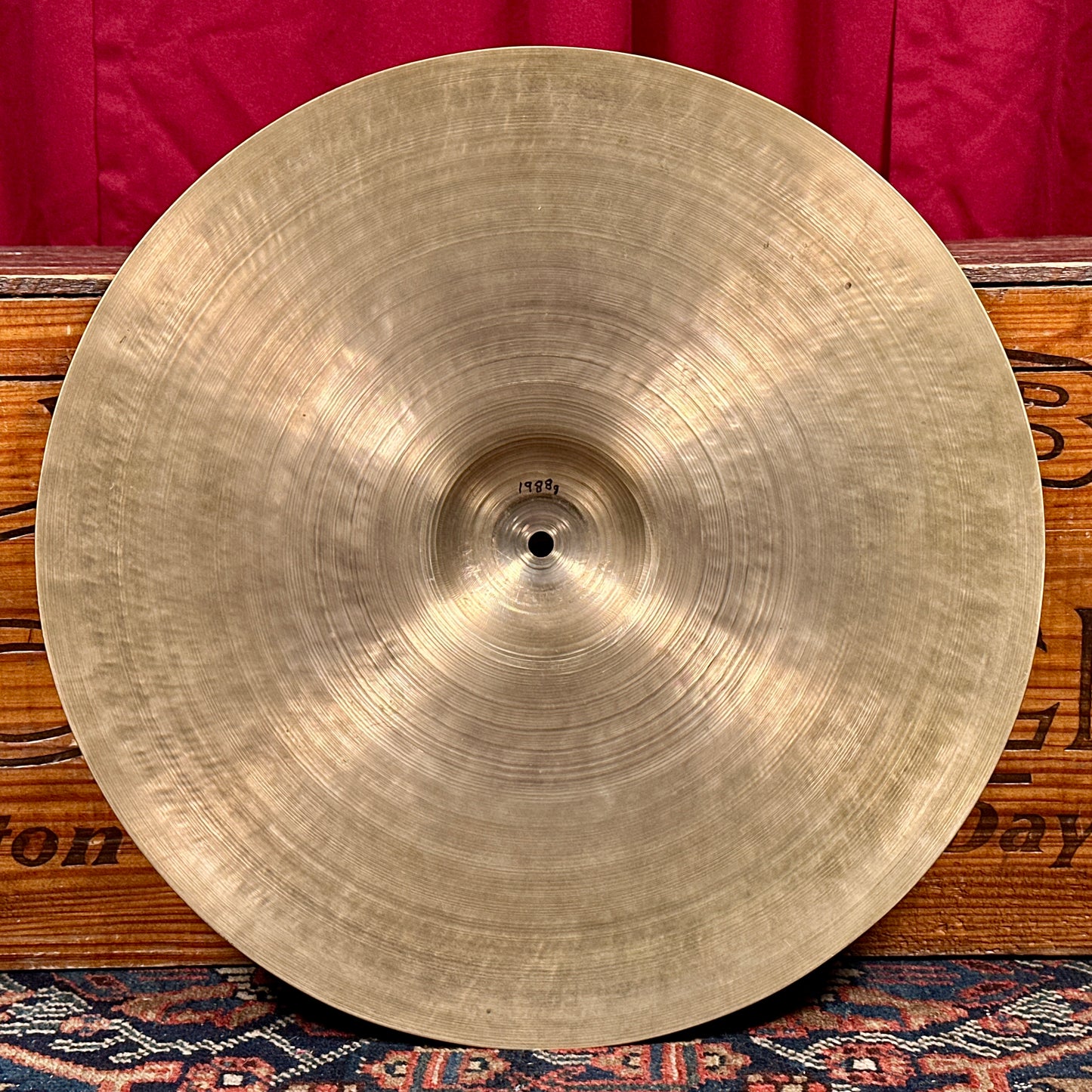 17" Zildjian A 1920s-1940s 1st/2nd/Pre-Trans Stamp Ride Cymbal 1988g *Video Demo*