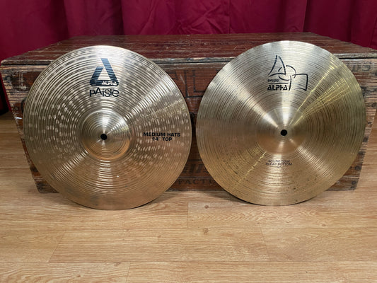 14" Paiste Alpha Hi-Hat Cymbal Pair 836g/1202g