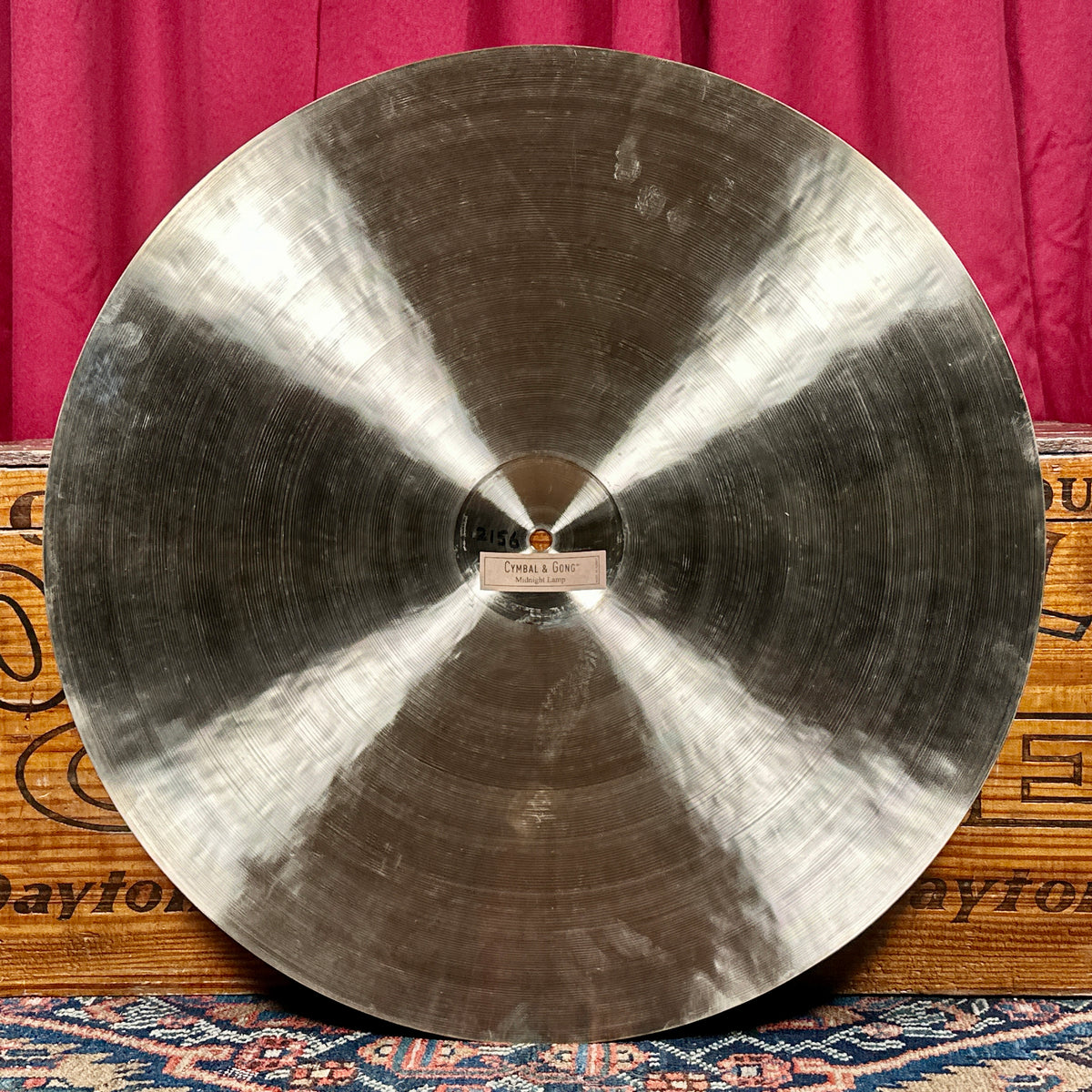 22" Cymbal & Gong Midnight Lamp Crash / Ride Cymbal 2156g *Video*