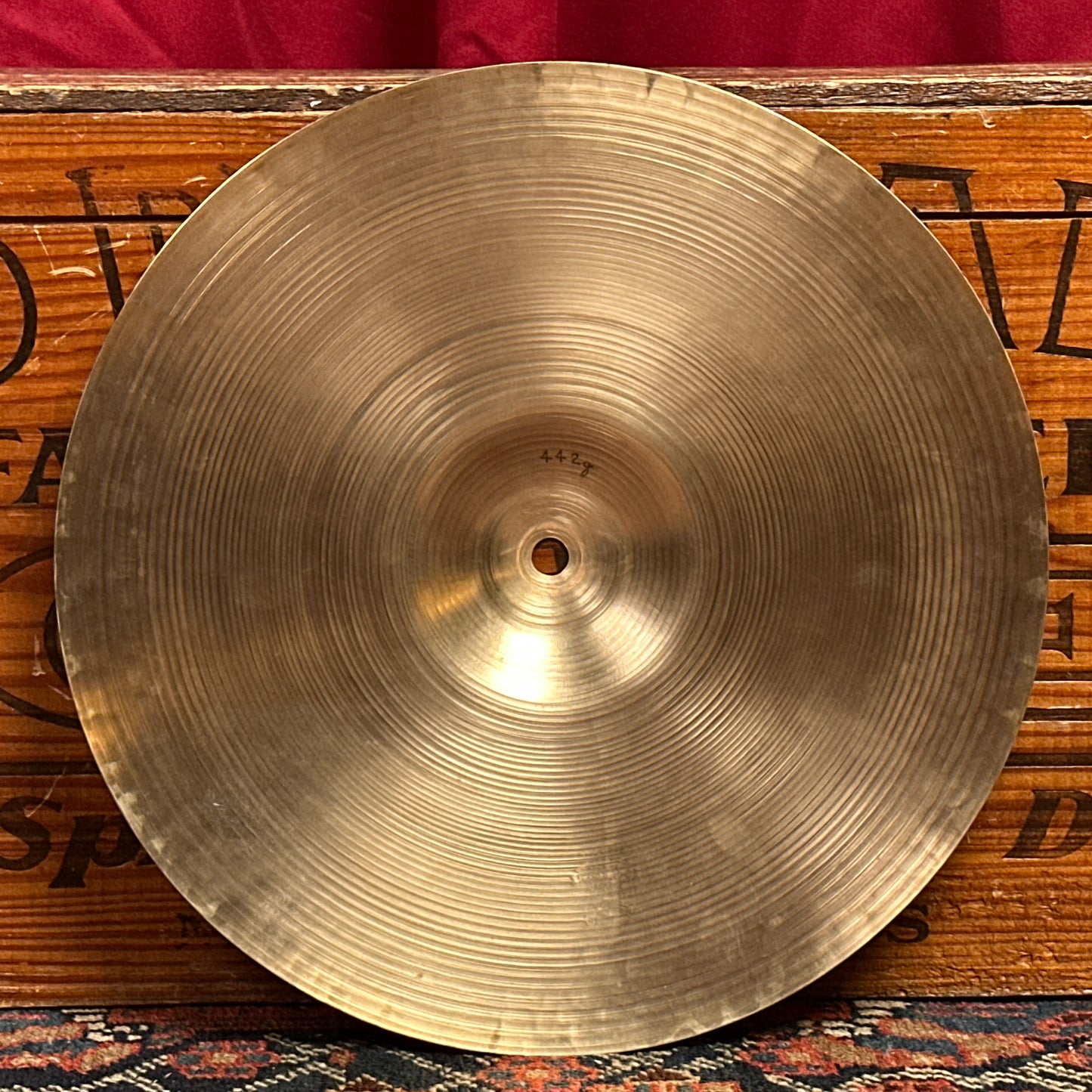 13" Zildjian A 1940s-50s Trans Stamp Crash / Hi-Hat Single Cymbal 442g *Video Demo*
