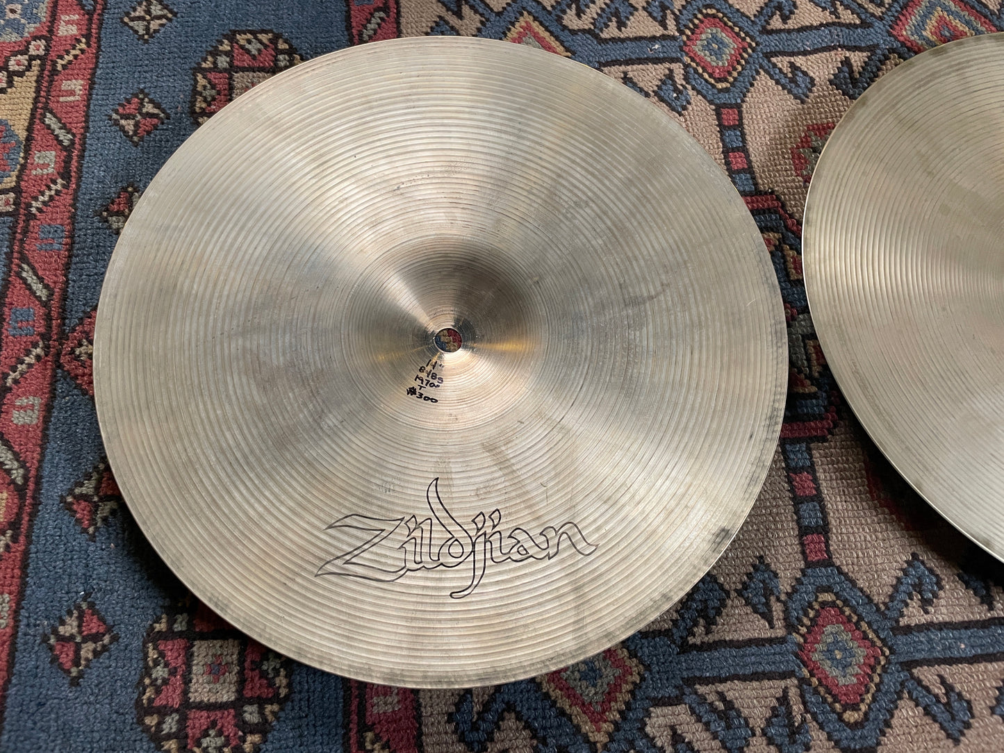 14" Zildjian A 1970s New Beat Hi-Hat Cymbal Pair 848g/1156g