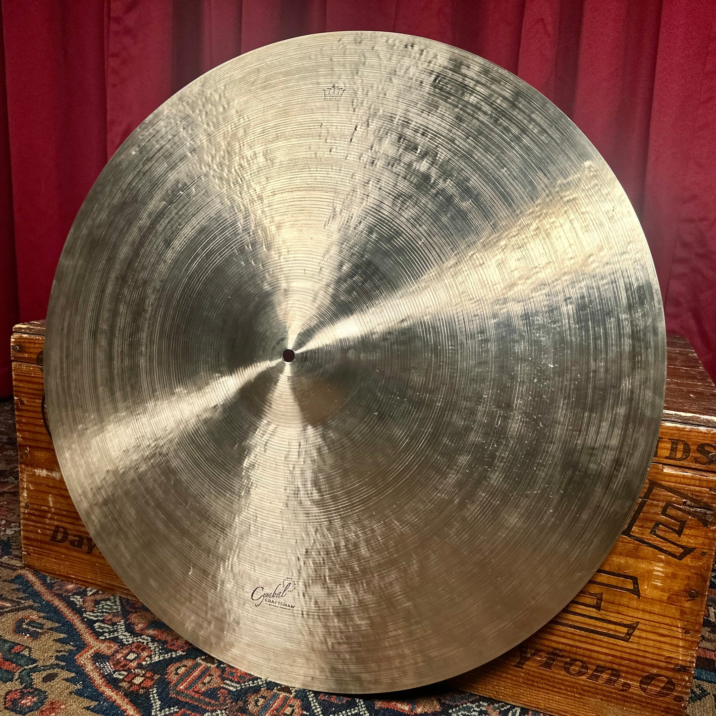 26" Cymbal Craftsman Dark Vintage Crash Ride Cymbal 4286g *Video Demo*