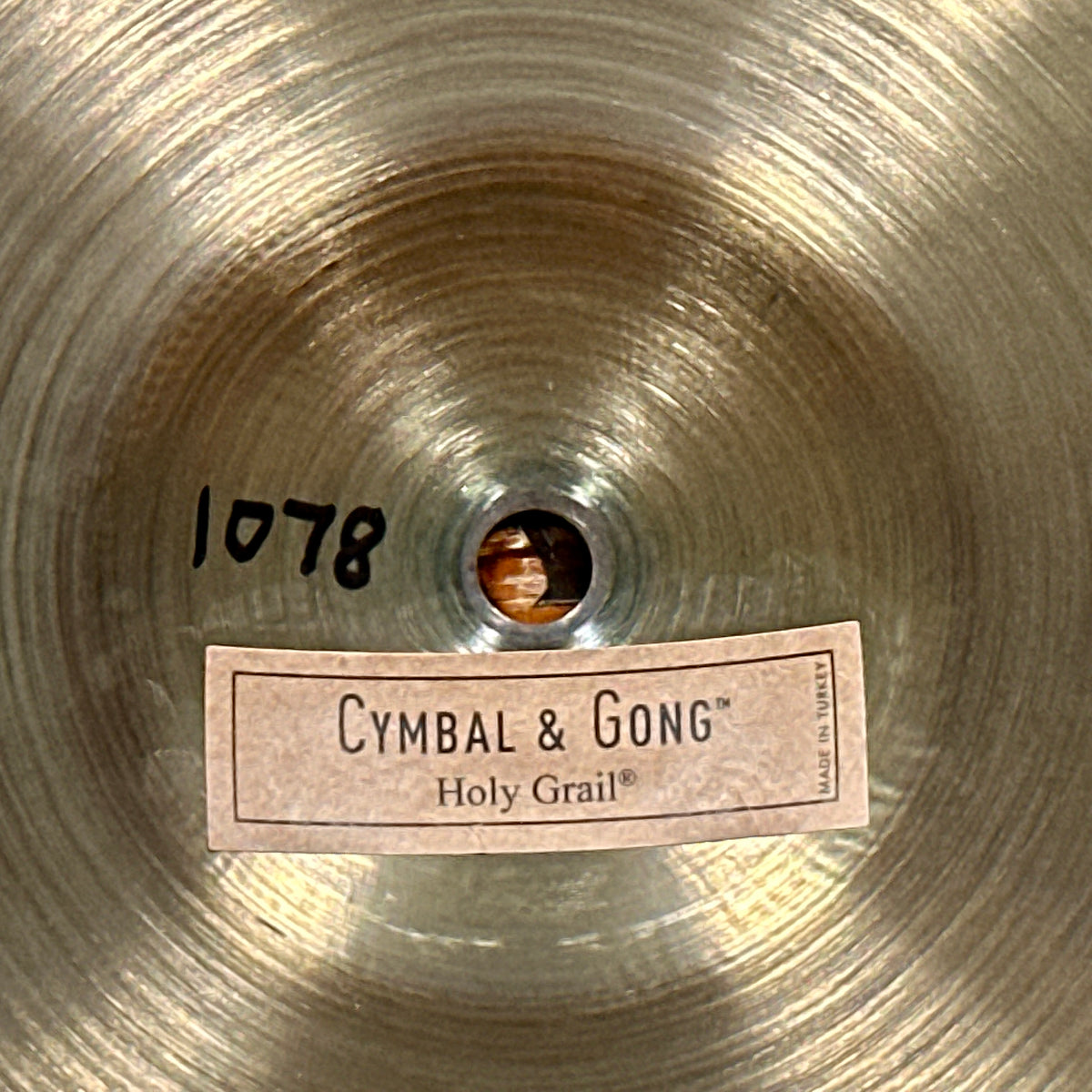 15" Cymbal & Gong Holy Grail Turkish Style Hi-Hat Cymbal Pair 887g/1078g *Video*