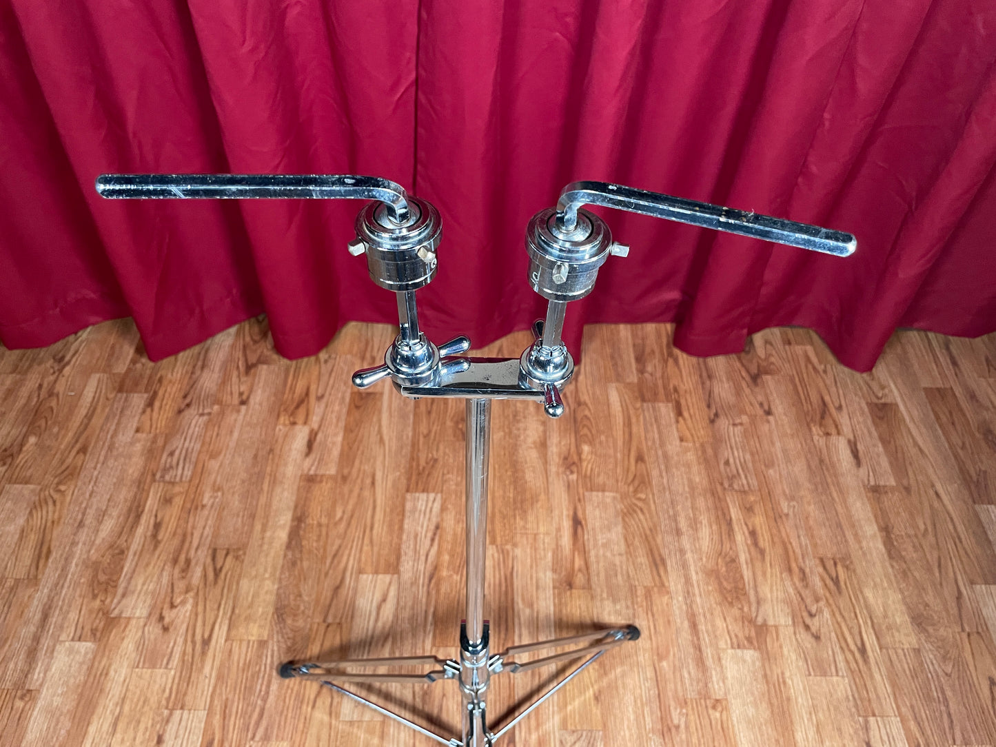 1960s Rogers No. 48-0518 Swiv-O-Matic Dual Tom Stand Double Tom Holder