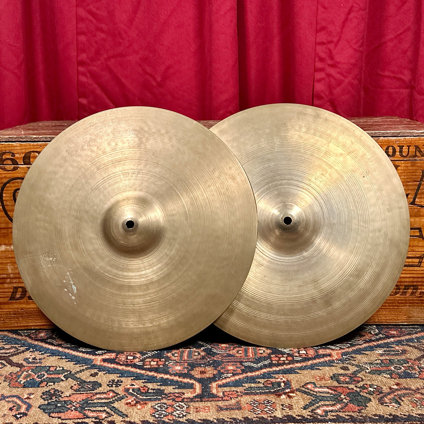 15" Zildjian A 1950s Small Stamp Hi-Hat Cymbal Pair 906g/948g *Video Demo*