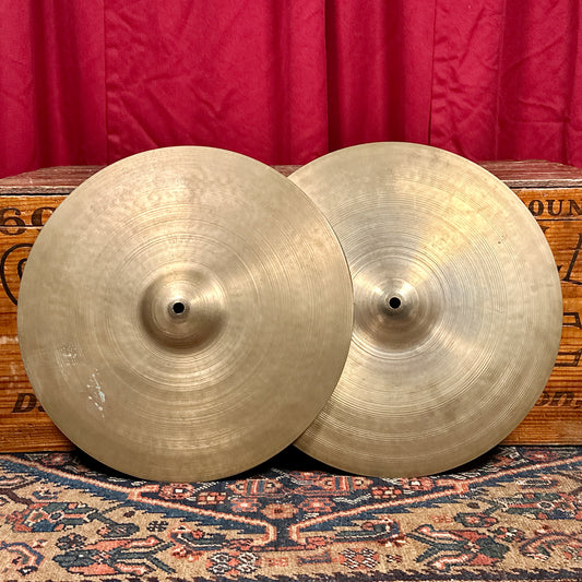 15" Zildjian A 1950s Small Stamp Hi-Hat Cymbal Pair 906g/948g *Video Demo*