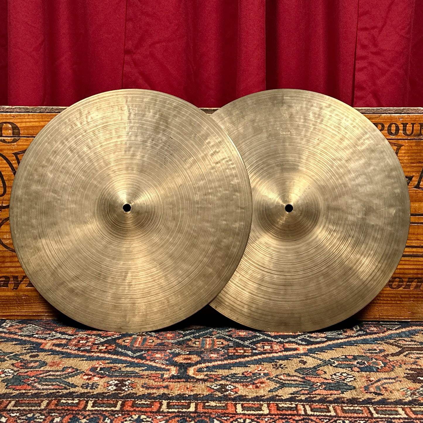 14" K Zildjian Istanbul 1960s-1970s New Stamp Hi-Hat Cymbal Pair 768g/934g *Video Demo*