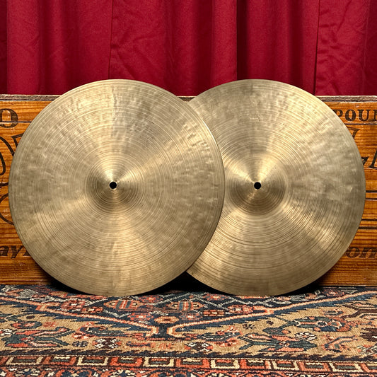 14" K Zildjian Istanbul 1960s-1970s New Stamp Hi-Hat Cymbal Pair 768g/934g *Video Demo*