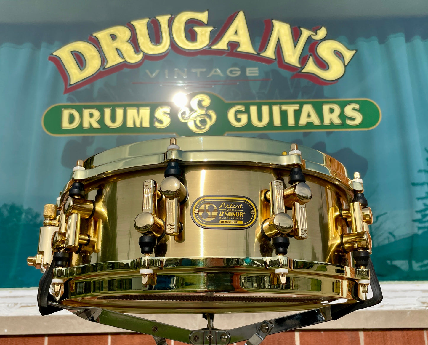 Sonor Artist Series 5x14 Brass Snare Drum Gold