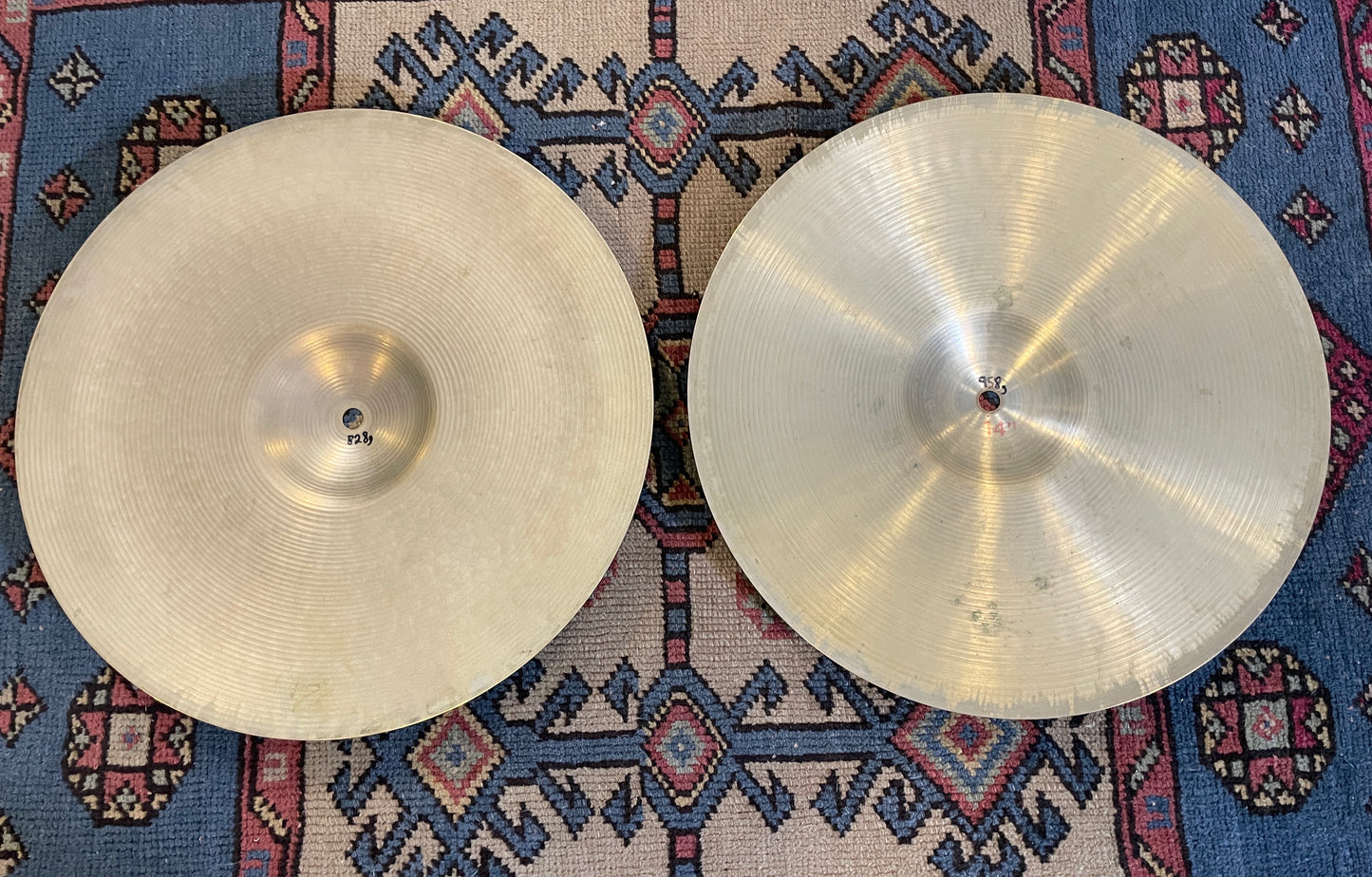 14" Paiste Pre-Serial 602 Hi-Hat Cymbal Pair 828g/958g