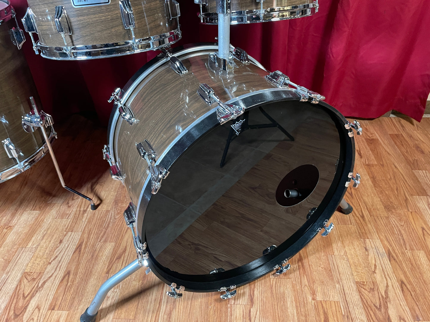 1970s Rogers "Big R" Drum Set New Mahogany 22/13/14/18