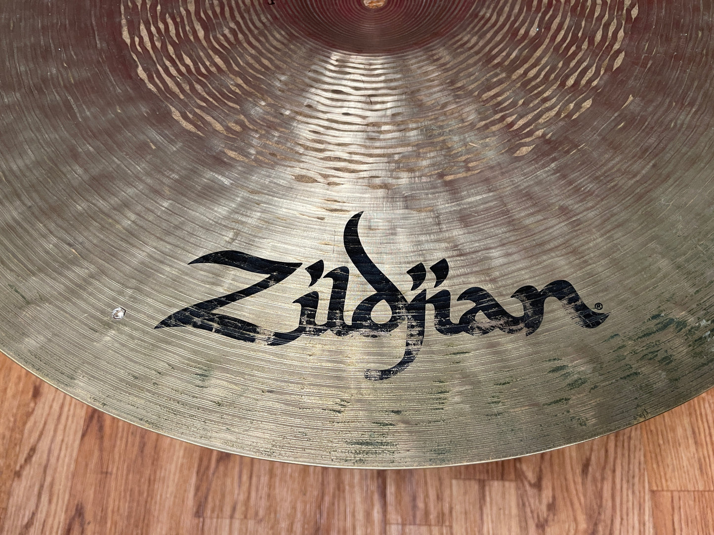22" Zildjian Sound Lab Prototype Hi Bell Thin High Ride Cymbal w/ Rivets 2402g *Video Demo*