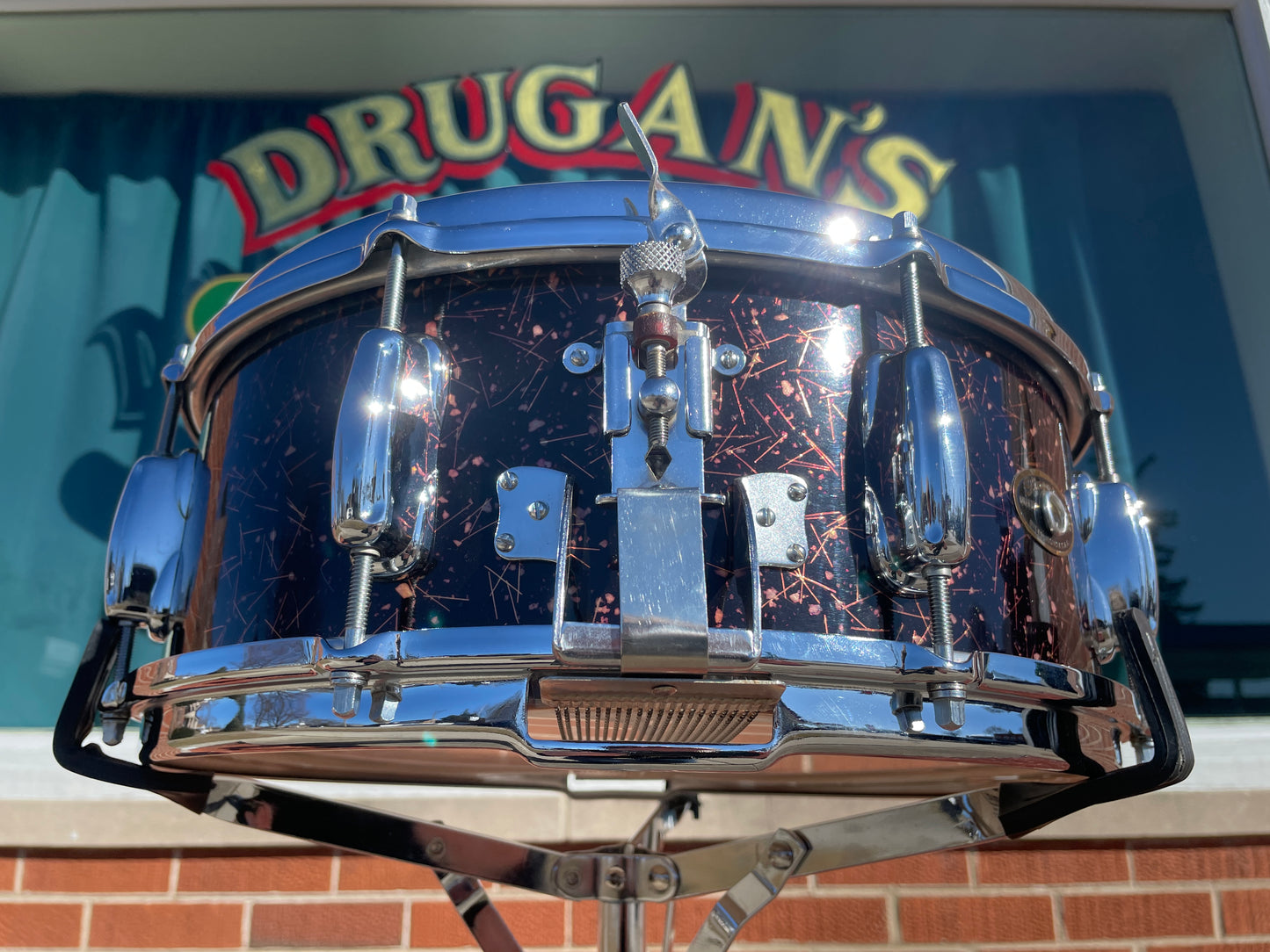 1960-1962 Slingerland 5.5x14 No. 143 Gene Krupa Radio King Snare Drum Capri Pearl