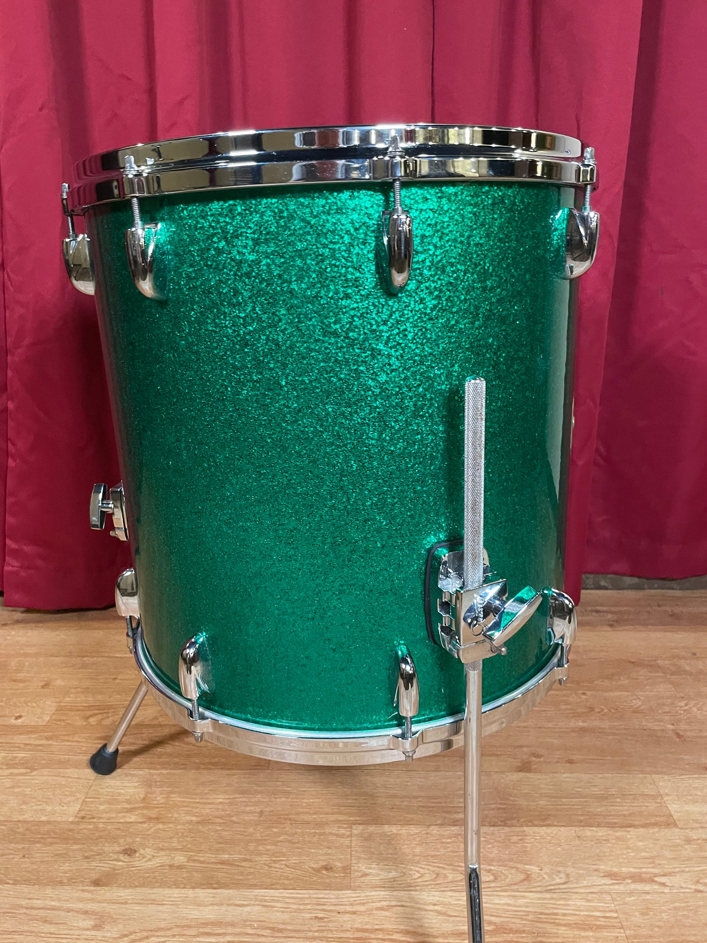 Gretsch USA Custom 16x16 Floor Tom Drum Single Green Sparkle