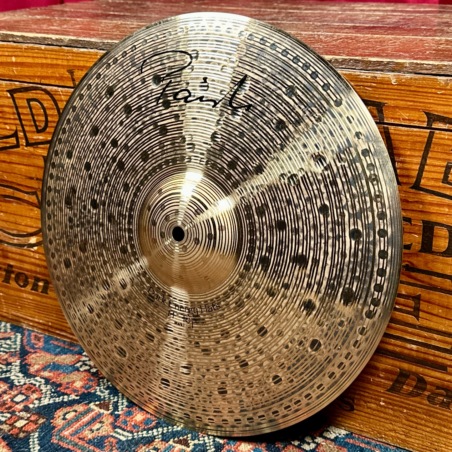 14" Paiste Signature Dark Energy Hi-Hat Cymbal Pair Mark I 968g/1436g *Video*