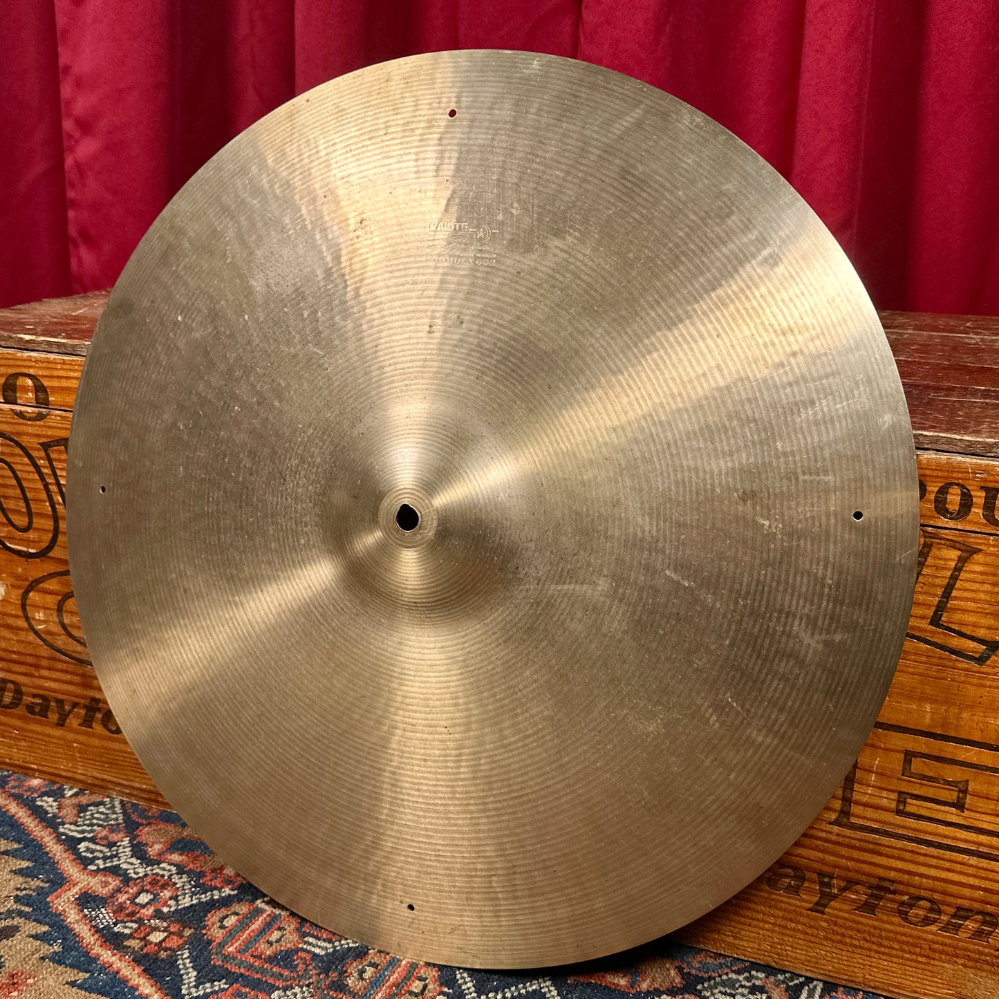 20" Paiste Formula 602 Pre-Serial 1960s Ride Cymbal 2454g *Video Demo*
