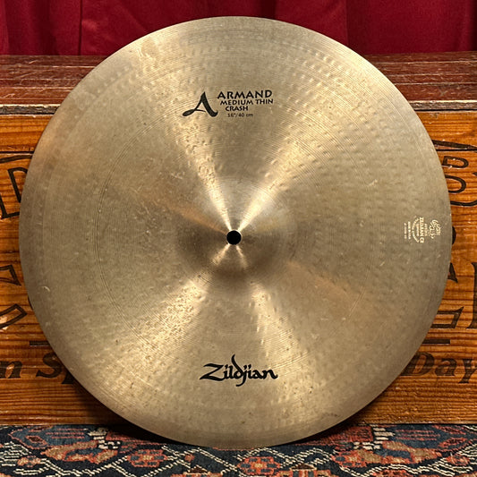16" Zildjian A Armand Medium Thin Crash Cymbal 1026g *Video Demo*