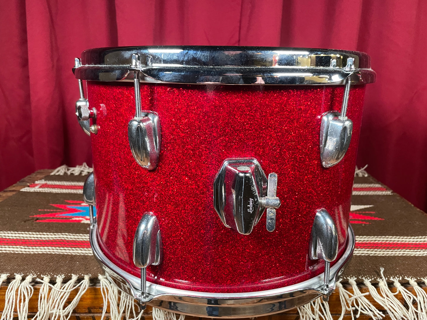 1964 Slingerland 9x13 Tom Red Sparkle 13x9