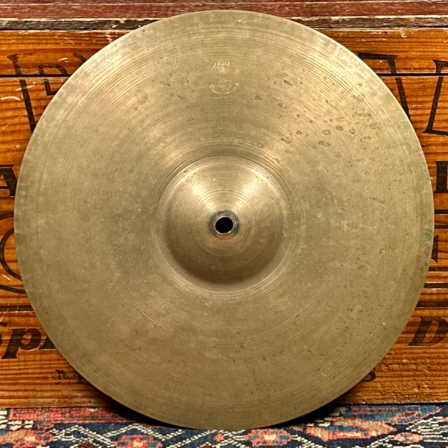 13" Zildjian A 1940s-50s Trans Stamp THIN Hi-Hat Cymbal Pair 466g/472g