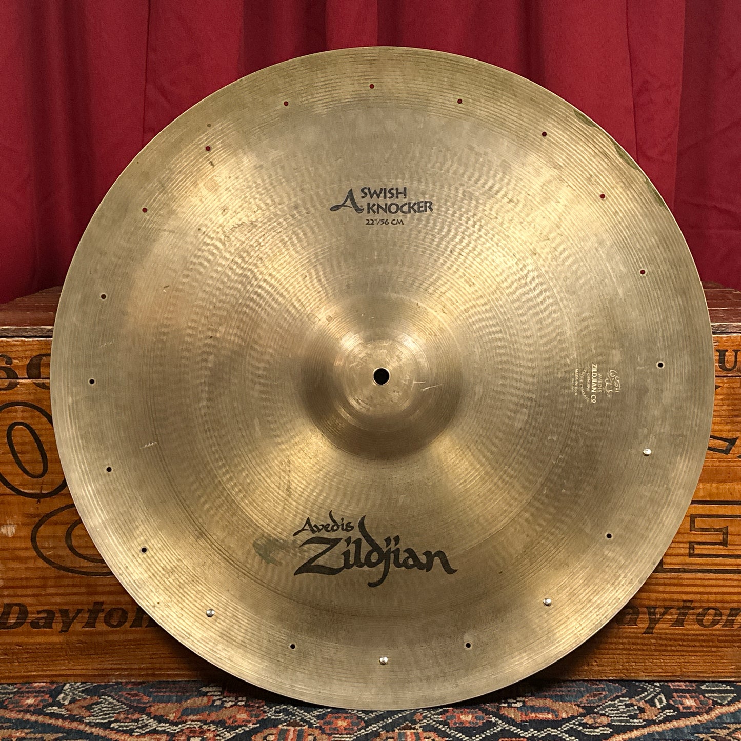 22" Zildjian A Rare 1990s Swish Knocker China Cymbal 2532g *Video Demo*