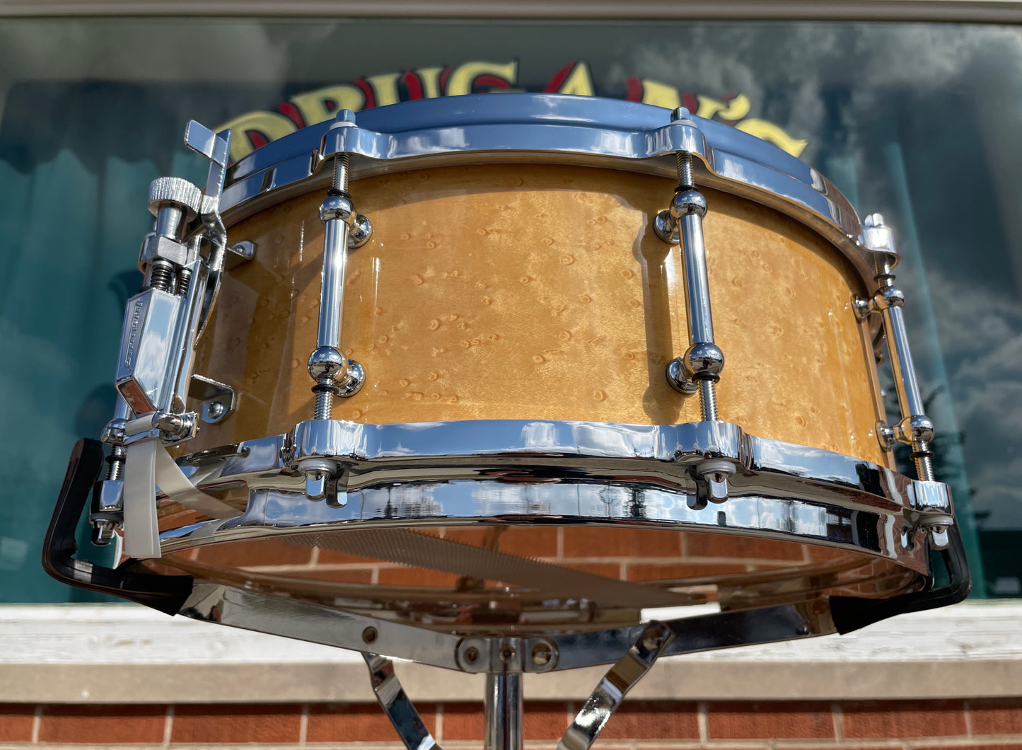 Ludwig Classic Maple 5x14 Exotic Birdseye Maple Snare Drum Die Cast Hoops Tube Lugs *Video Demo*