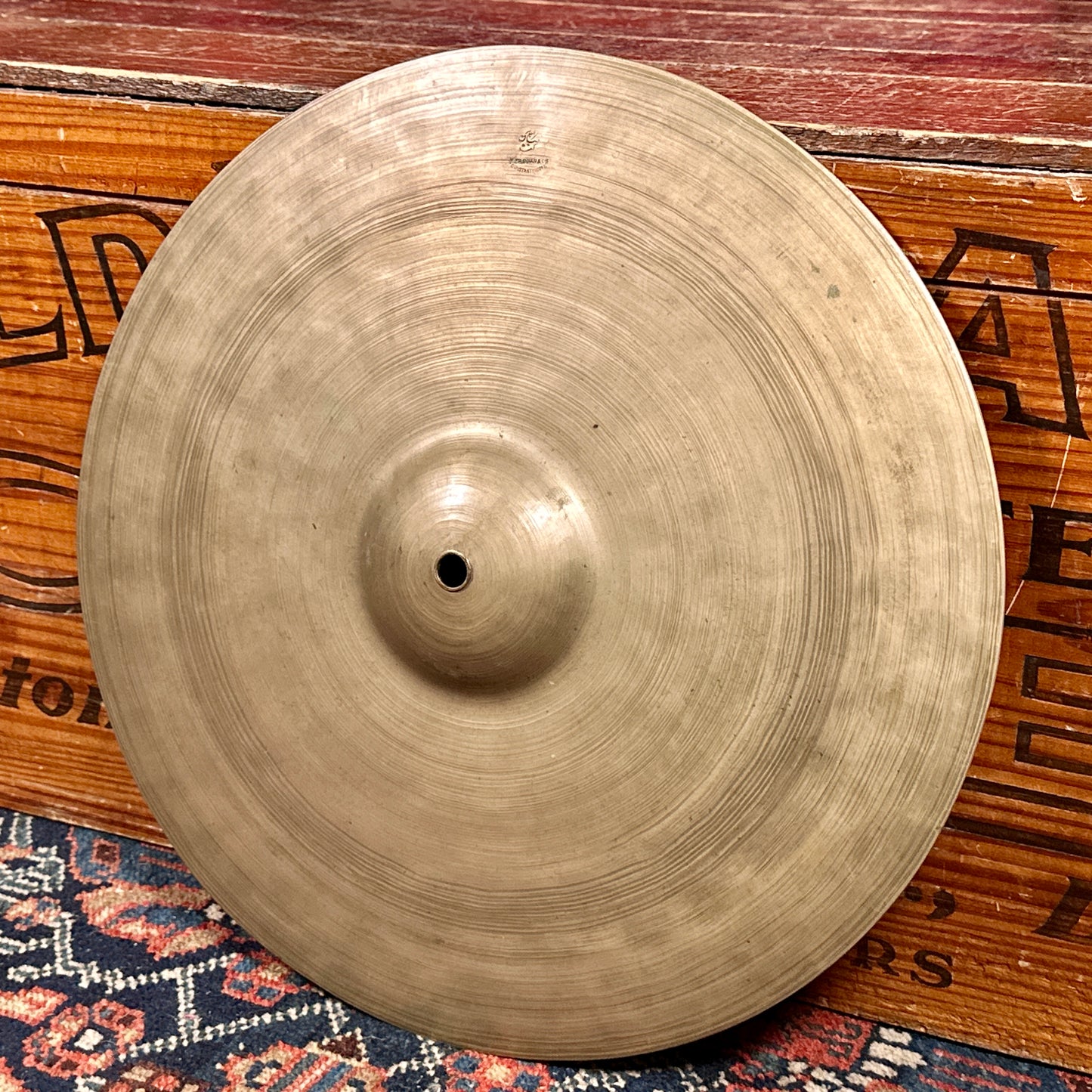 14" K. Zildjian Constantinople 1910s-1920s Trap Ride Cymbal 1208g *Video Demo*