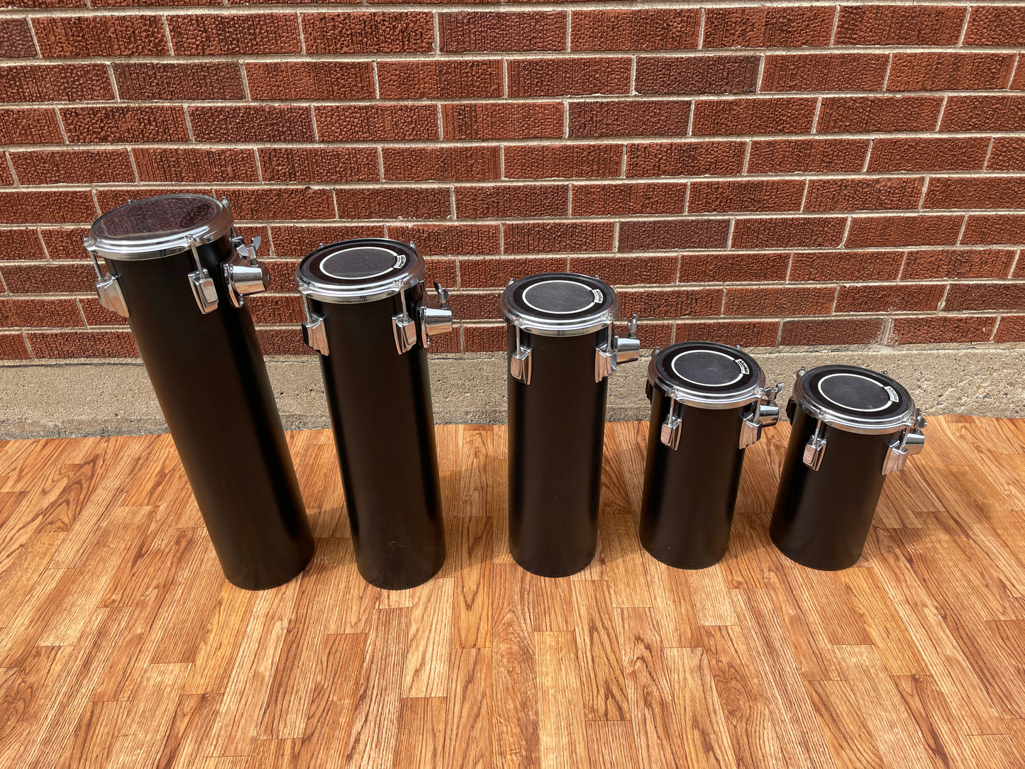 Tama Set Of 5 Octoban Drums Black - 301/343/472/536/600 Millimeters