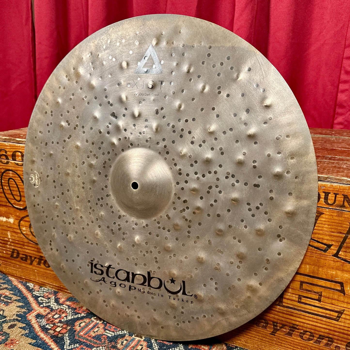 22" Istanbul Agop Xist Dry Dark Crash Cymbal 1684g *Video*