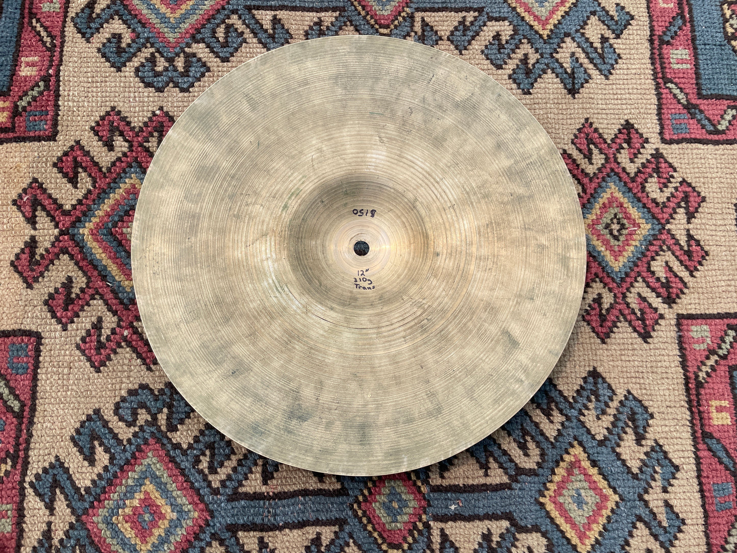 12" Vintage 1940s-1950s Zildjian A Trans Stamp Splash Cymbal 310g