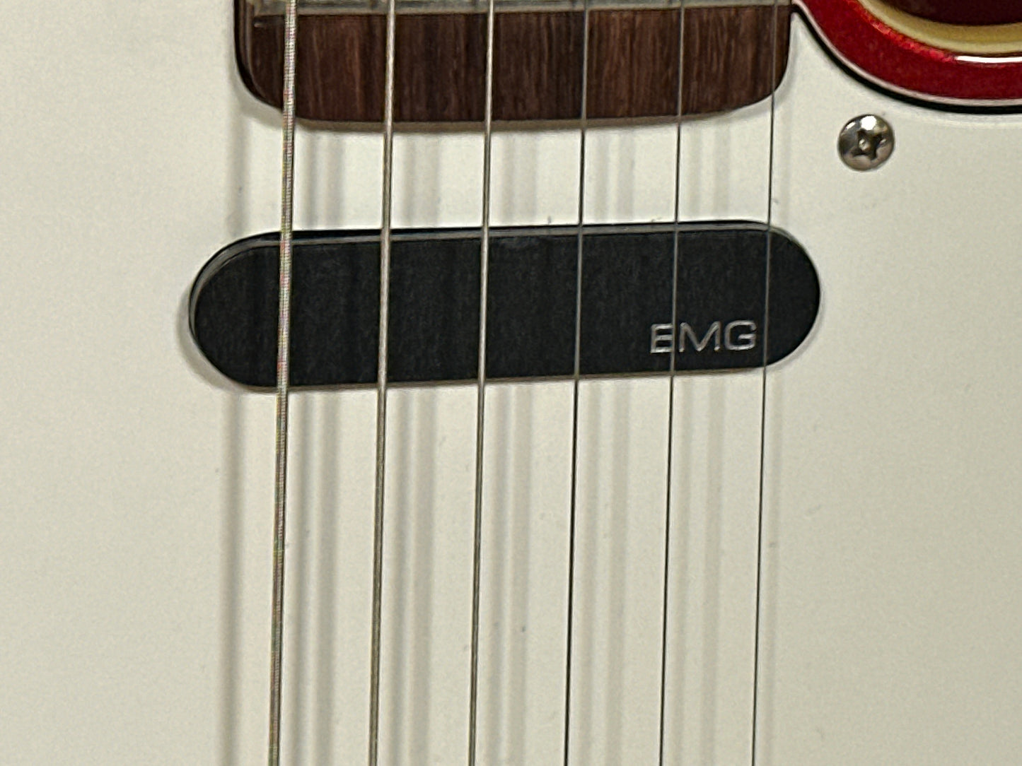 Allparts Double Bound Telecaster-Style Electric Guitar Candy Apple Red w/ EMG Pickups Partscaster
