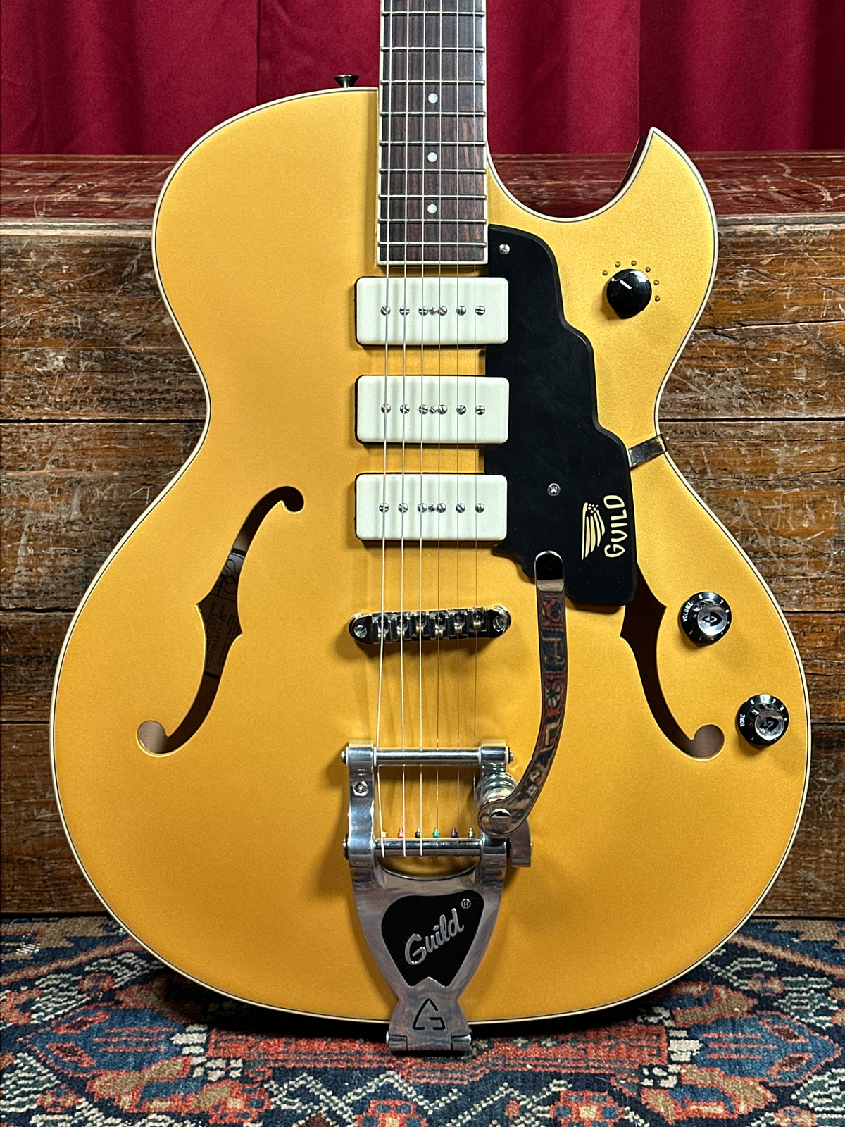 Guild Starfire I Jet 90 Electric Guitar Satin Gold