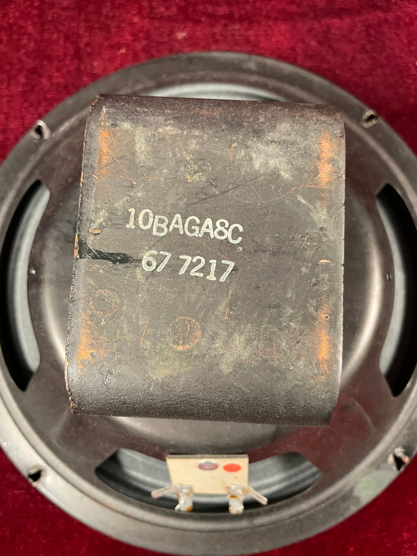 1972 Eminence 10" 10BAGA8C Alnico Speaker 8 Ohm (Stock #15)
