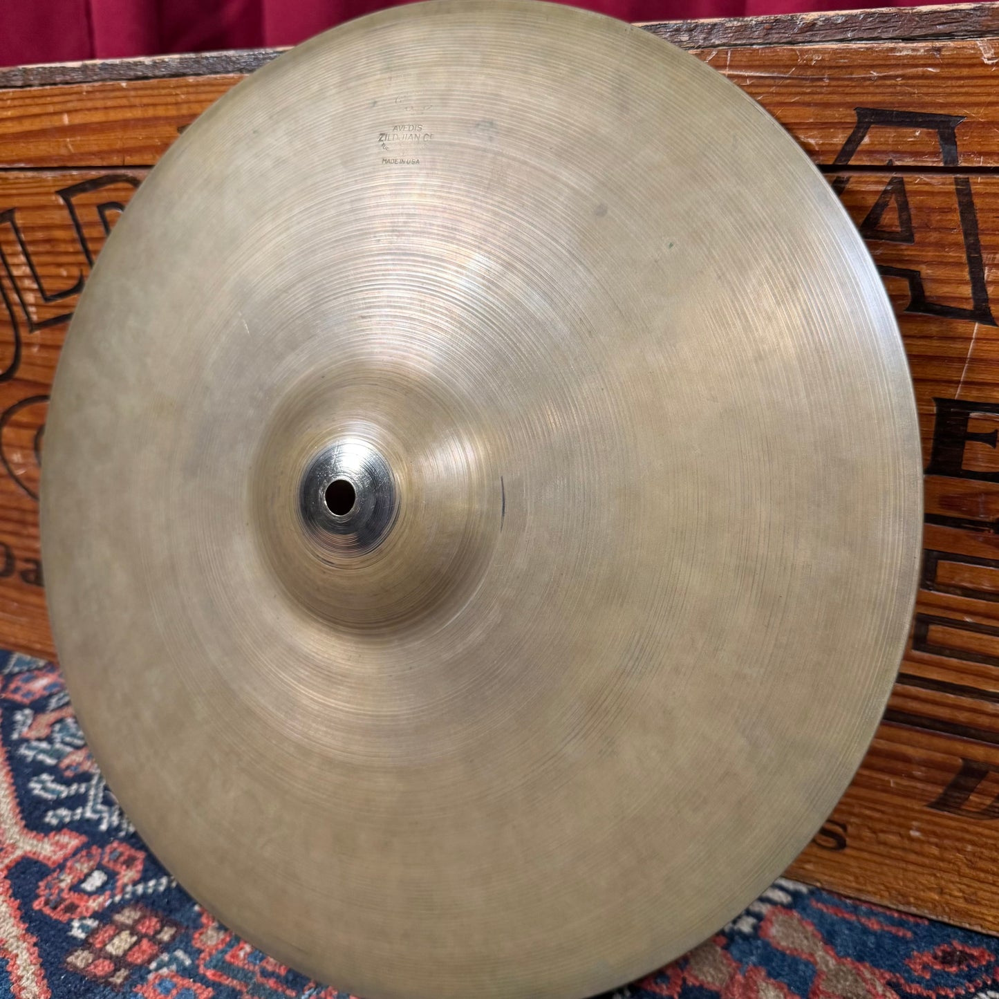 14" Zildjian A 1940s-1950s Trans Stamp Hi-Hat Cymbal Pair 660g/714g *Video Demo*