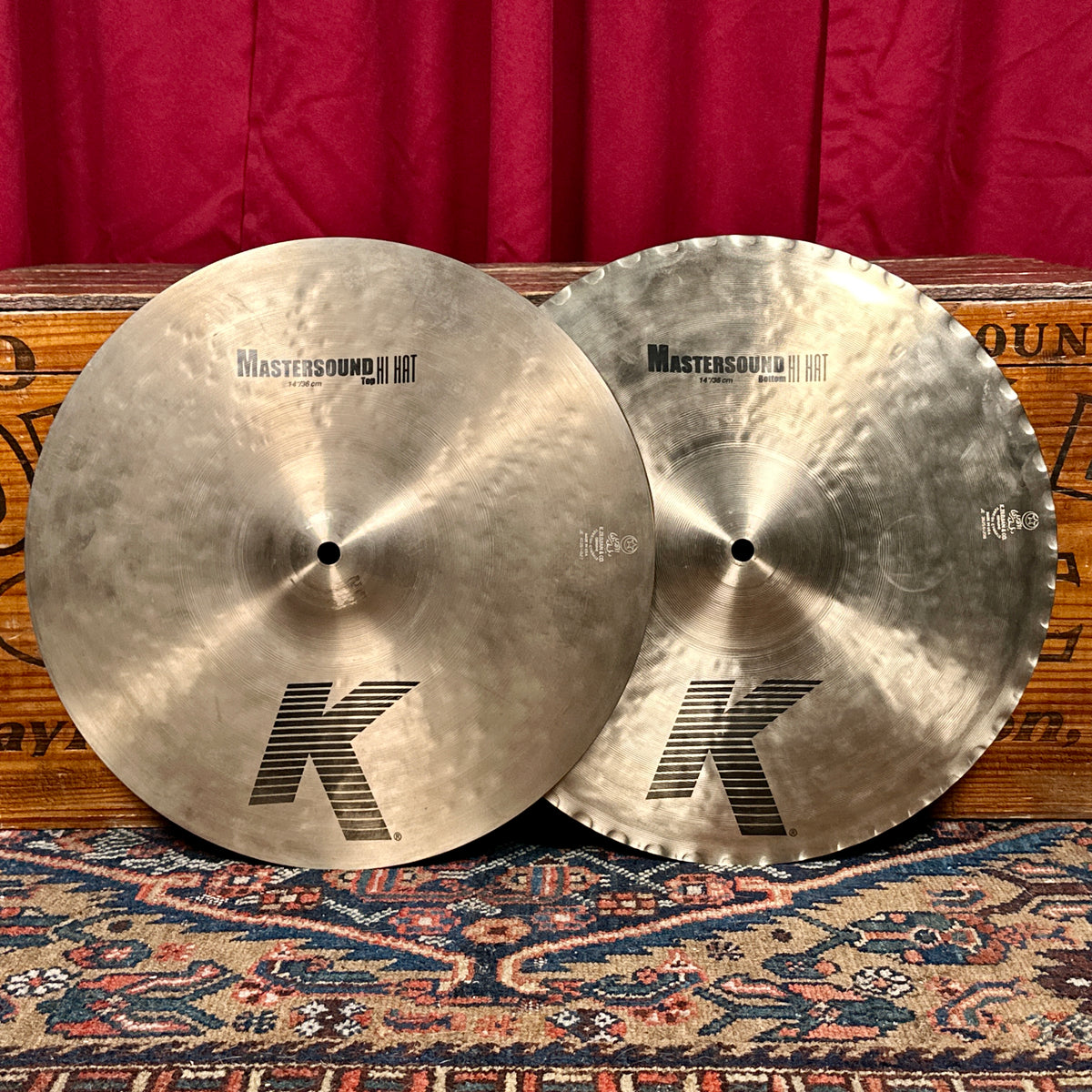 14" Zildjian K Mastersound Hi-Hat Cymbal Pair 1226g/1418g *Video*