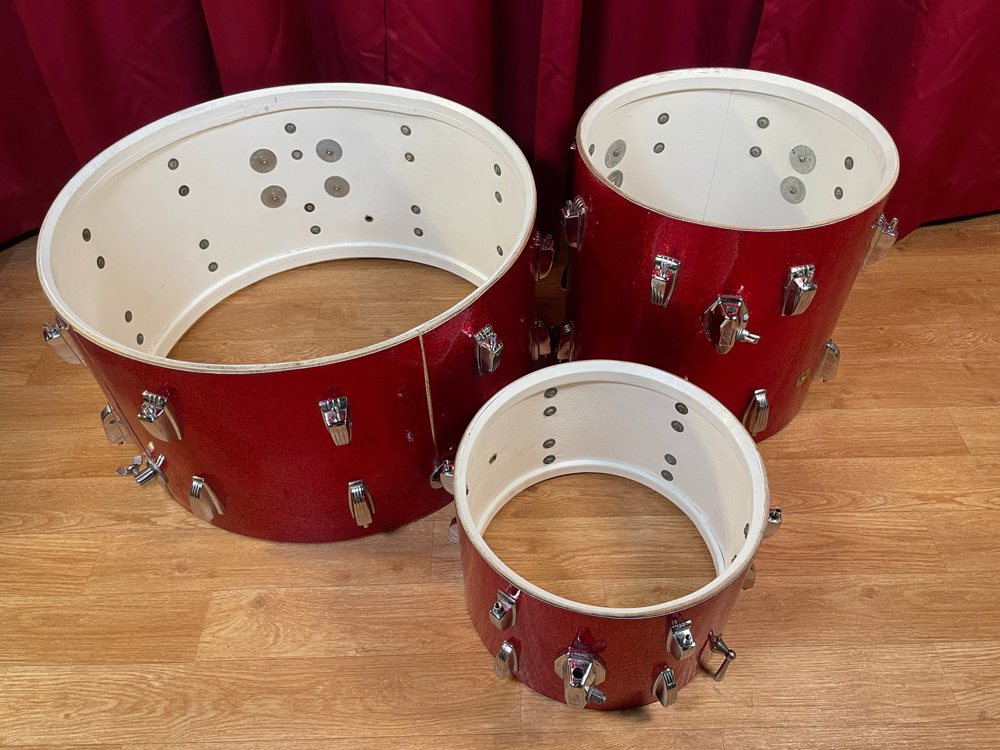 1960s Ludwig New Yorker Drum Set Red Sparkle 22/12/14 *Video Demo*