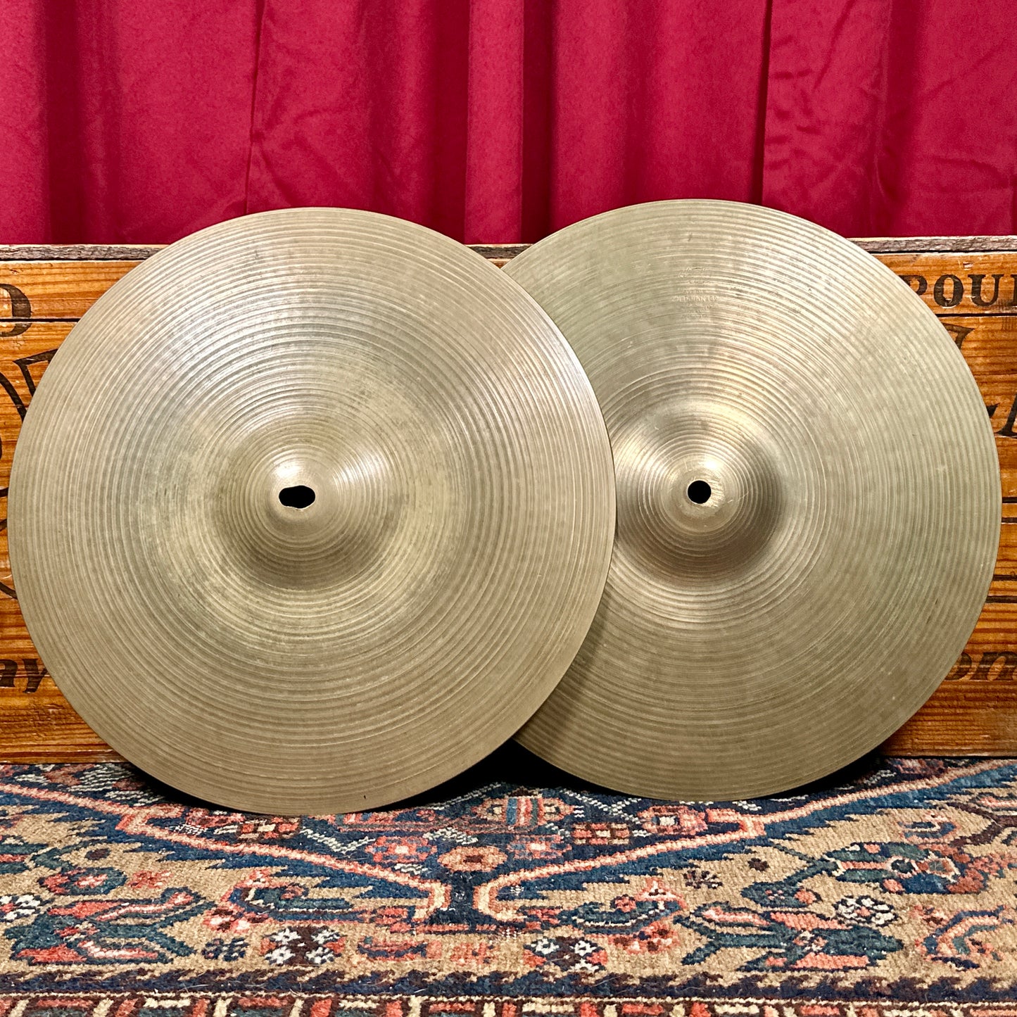14" Zildjian A 1960s New Beat Hi-Hat Cymbal Pair 816g/1346g *Video*