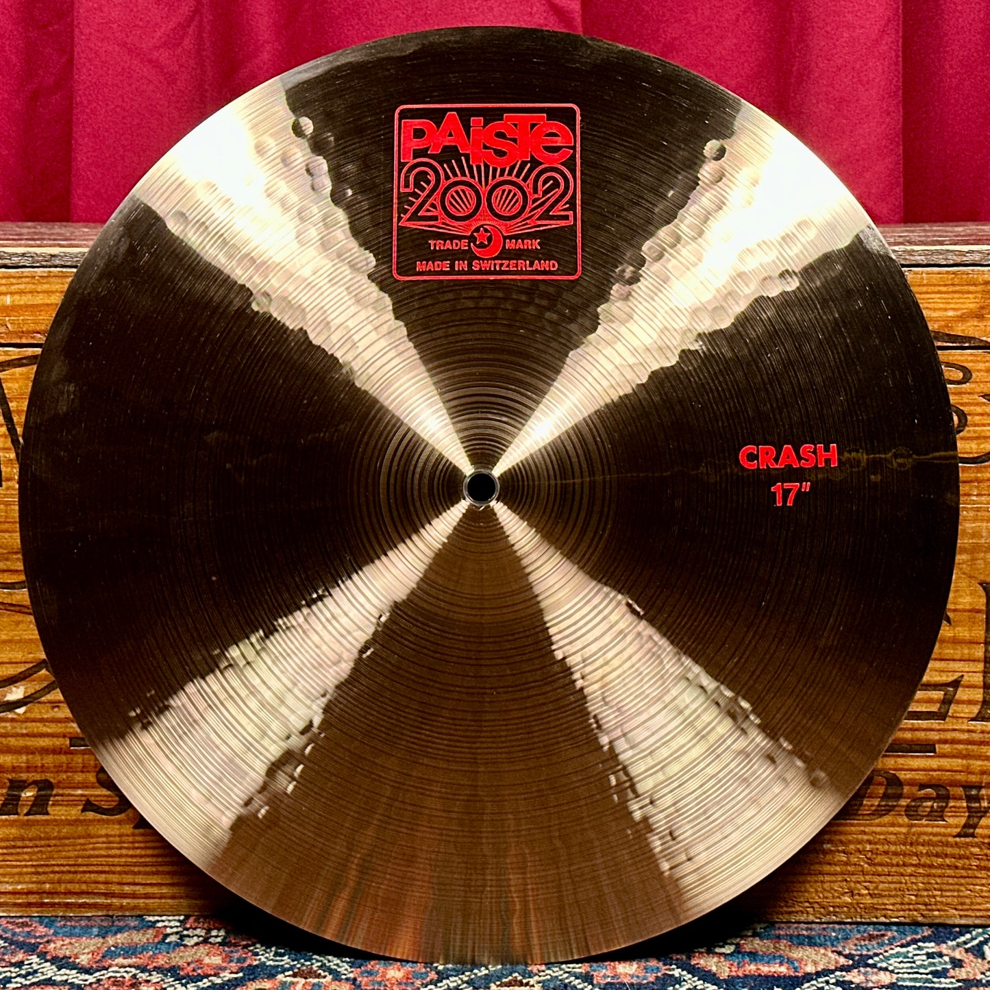 17" Paiste 2002 Crash Cymbal 1290g *Video*