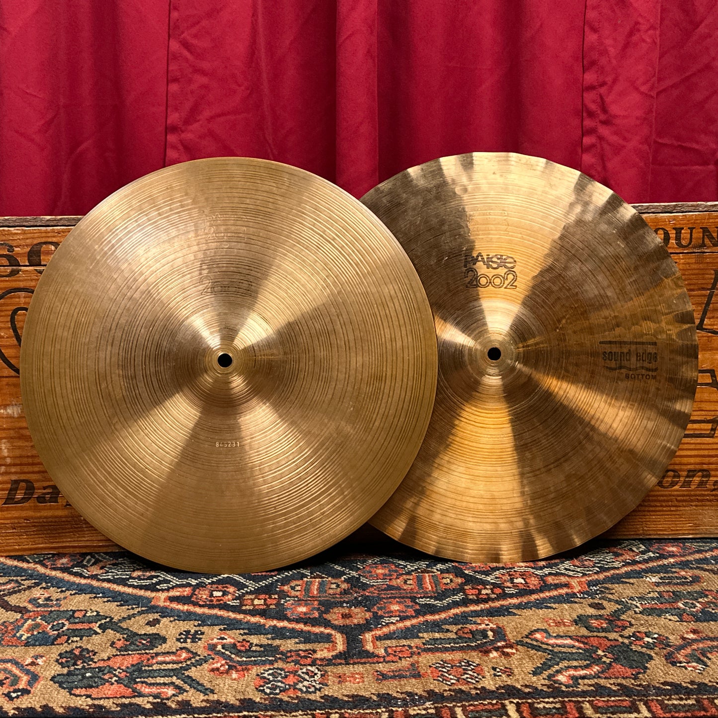 15" Paiste 2002 Black Label 1978 Sound Edge Hi-Hat Cymbal Pair 1168g/1272g *Video Demo*
