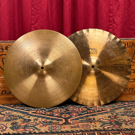 15" Paiste 2002 Black Label 1978 Sound Edge Hi-Hat Cymbal Pair 1168g/1272g *Video Demo*