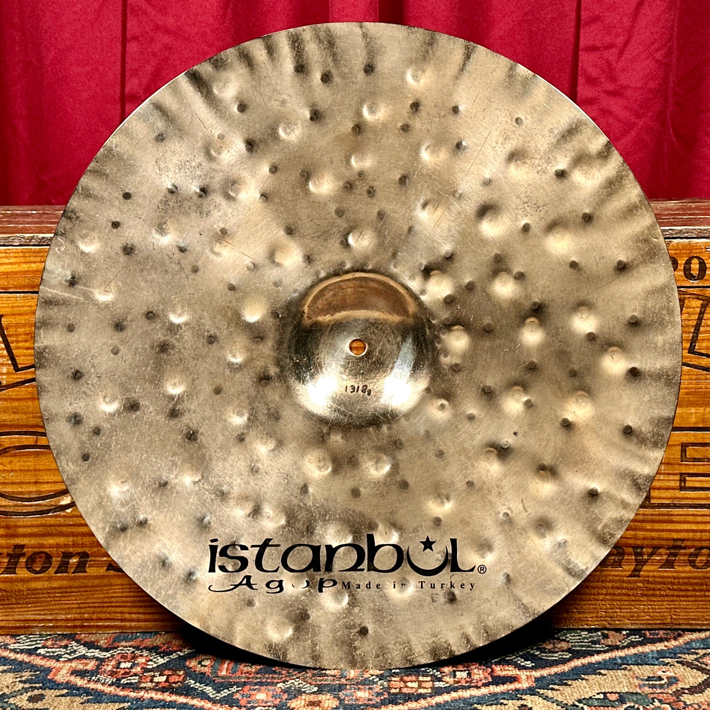 19" Istanbul Agop Xist Dry Dark Brilliant Crash Cymbal 1318g *Video*