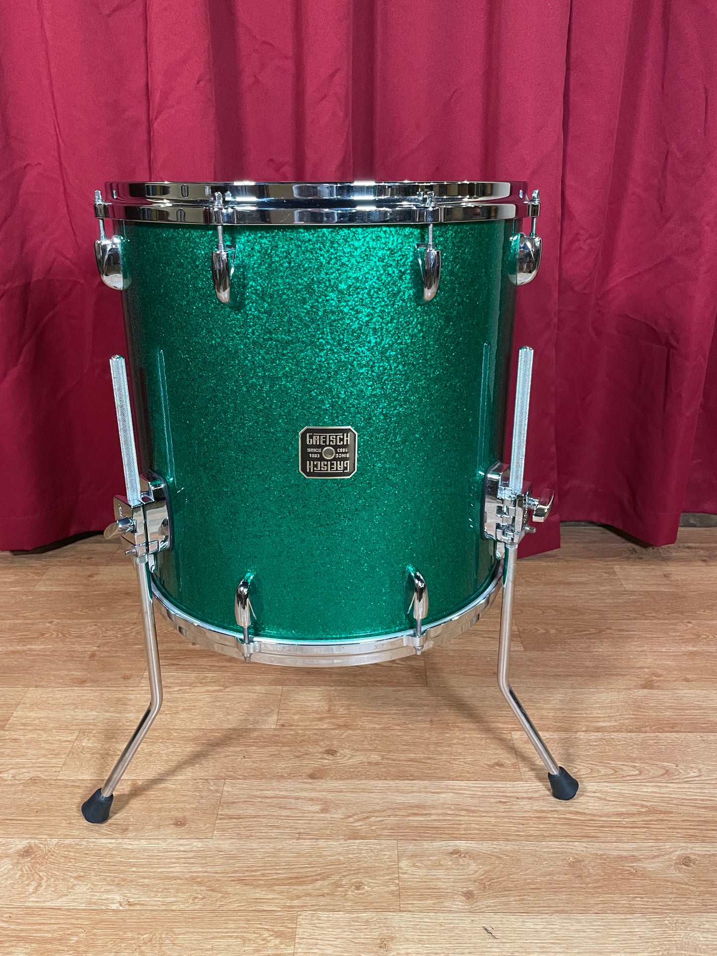 Gretsch USA Custom 16x16 Floor Tom Drum Single Green Sparkle