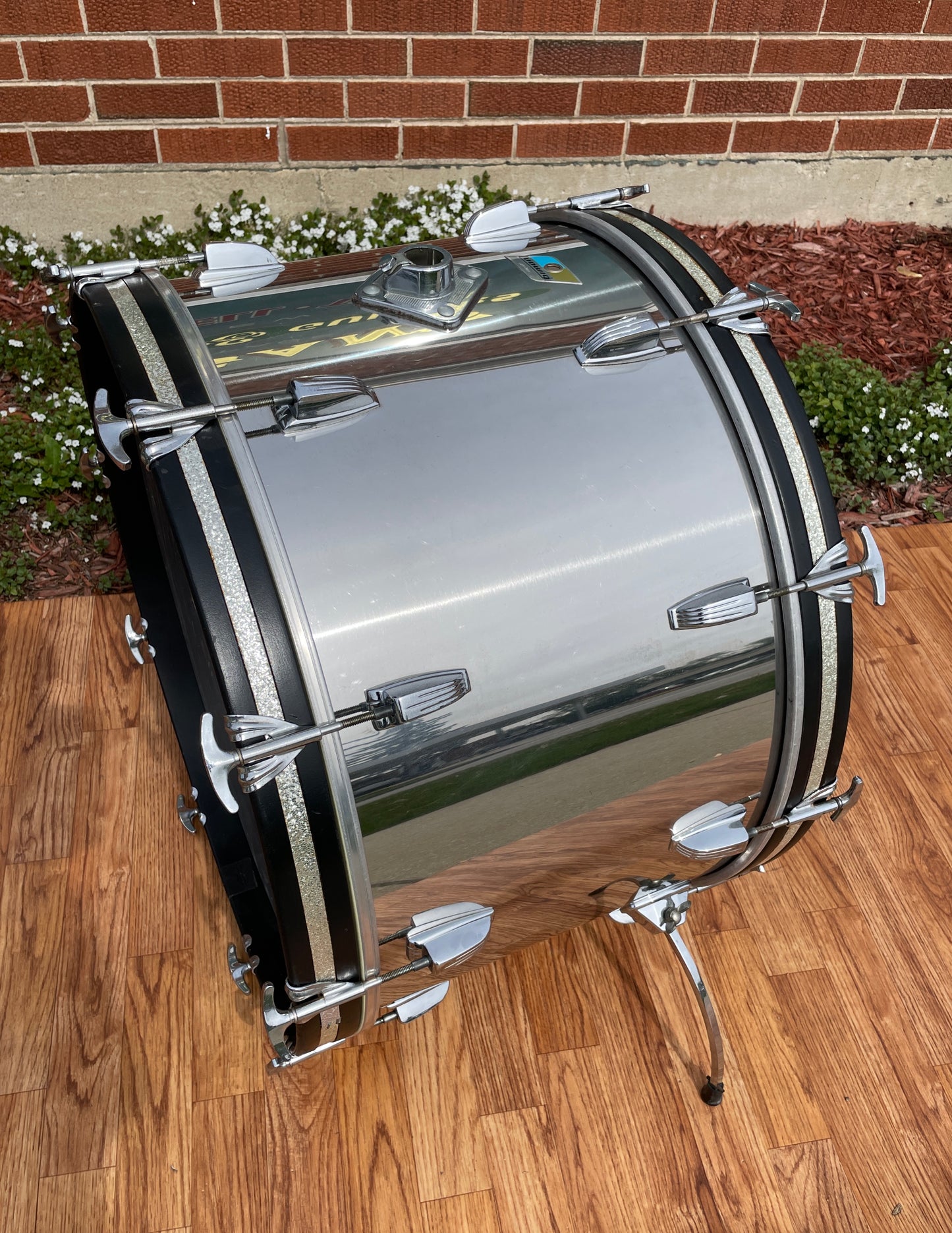 1970s Ludwig Stainless Steel Drum Set 24/13/16/18